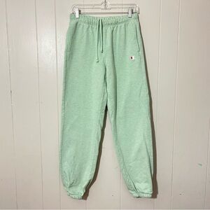 Champion Reverse Weave Sweatpants Tapered Joggers Green Size S